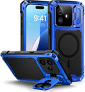 iPhone 16 Plus Magnetic Metal Kickstand Case