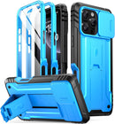 iPhone 16 Pro 6.3 inch Full - Body Military Grade Rugged Shockproof Cover Black