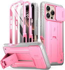 iPhone 16 Pro 6.3 inch Full - Body Military Grade Rugged Shockproof Cover Black