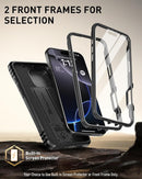 iPhone 16 Pro 6.3 inch Full - Body Military Grade Rugged Shockproof Cover Black