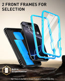 iPhone 16 Pro 6.3 inch Full - Body Military Grade Rugged Shockproof Cover Black