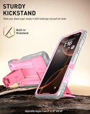 iPhone 16 Pro 6.3 inch Full - Body Military Grade Rugged Shockproof Cover Black