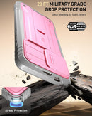 iPhone 16 Pro 6.3 inch Full - Body Military Grade Rugged Shockproof Cover Black