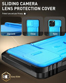 iPhone 16 Pro 6.3 inch Full - Body Military Grade Rugged Shockproof Cover Black