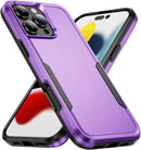 iPhone 16 Pro Case Black Heavy Duty Protection Shockproof Anti - Scratch Cover Phone Case