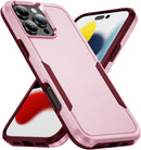 iPhone 16 Pro Case Black Heavy Duty Protection Shockproof Anti - Scratch Cover Phone Case