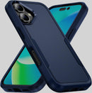 iPhone 16 Pro Case Black Heavy Duty Protection Shockproof Anti - Scratch Cover Phone Case