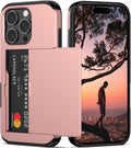 iPhone 16 Pro Case Card Holder Heavy Duty Dual Layer Shockproof Wallet Case