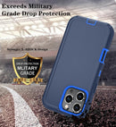 iPhone 16 Pro Case HD Screen Protector Heavy Duty Shockproof & Dust Proof Purple Sky Blue