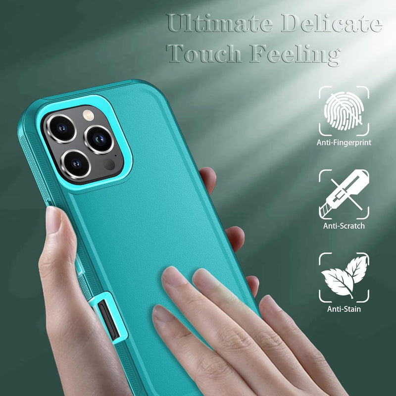 iPhone 16 Pro Case HD Screen Protector Heavy Duty Shockproof & Dust Proof Purple Sky Blue - Gorilla Cases