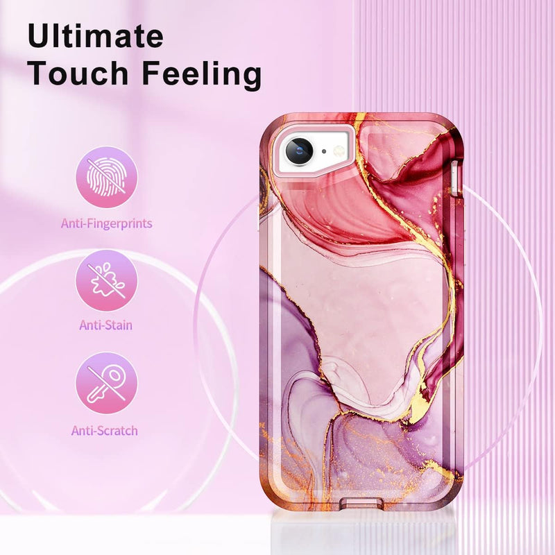 iPhone 16 Pro Case Heavy Duty Full Body Shockproof Protection 3 in 1 Hybrid Hard PC Soft Rubber Rugged Drop Protective Slim Women Phone Case - Gorilla Cases