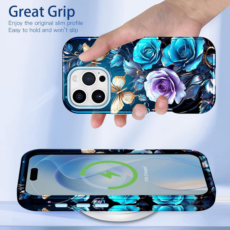 iPhone 16 Pro Case Heavy Duty Full Body Shockproof Protection 3 in 1 Hybrid Hard PC Soft Rubber Rugged Drop Protective Slim Women Phone Case - Gorilla Cases