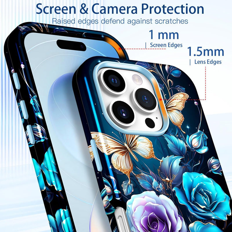 iPhone 16 Pro Case Heavy Duty Full Body Shockproof Protection 3 in 1 Hybrid Hard PC Soft Rubber Rugged Drop Protective Slim Women Phone Case - Gorilla Cases