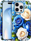 iPhone 16 Pro Case Heavy Duty Full Body Shockproof Protection 3 in 1 Hybrid Hard PC