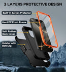 iPhone 16 Pro Case Military Drop Protection Cover Heavy Duty Rugged Shockproof Phone Case
