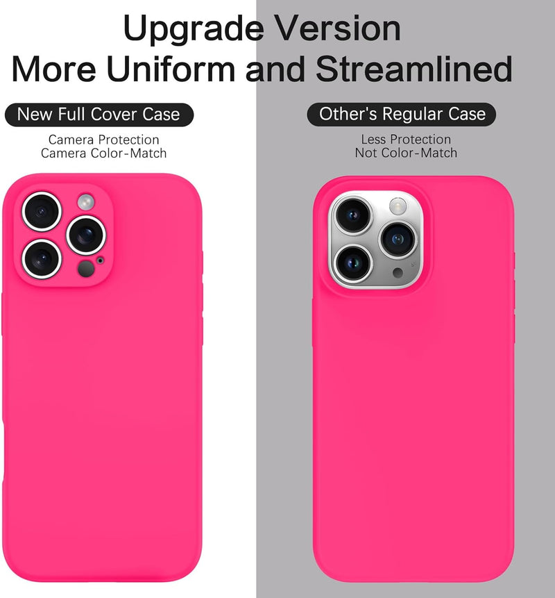 iPhone 16 Pro Case Phone Case iPhone 16 Pro[ Lining Shockproof Phone Cover 6.3", Hot Pink - Gorilla Cases