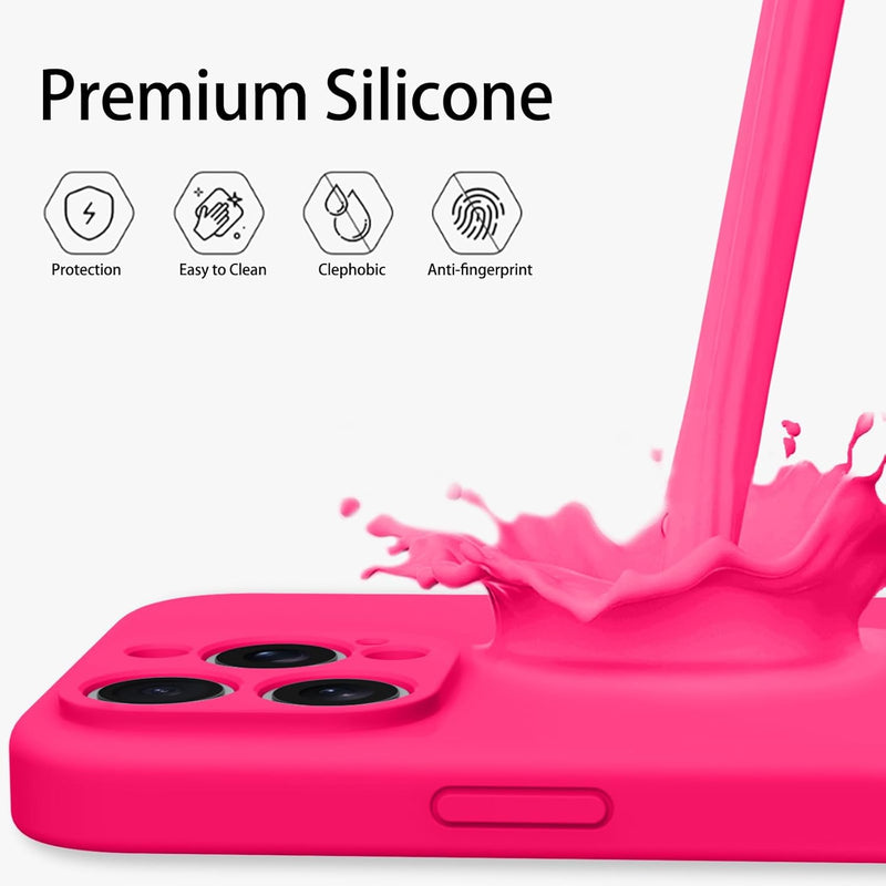 iPhone 16 Pro Case Phone Case iPhone 16 Pro[ Lining Shockproof Phone Cover 6.3", Hot Pink - Gorilla Cases