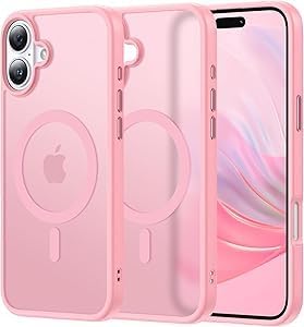 iPhone 16 Pro Case Yellowing Pink Shockproof Drop Protection Magnetic Case - Gorilla Cases