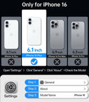 MagSafe compatible slim iPhone 16 Pro case soft TPU shockproof anti scratch protective cover for women girls