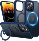 Case for iPhone 16 with MagSafe Compatibility, Slim Shockproof Protective Cover with Magnetic Alignment