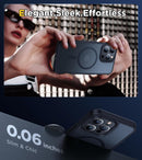 Case for iPhone 16 with MagSafe Compatibility, Slim Shockproof Protective Cover with Magnetic Alignment