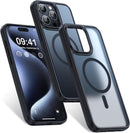 Case for iPhone 16 with MagSafe Compatibility, Slim Shockproof Protective Cover with Magnetic Alignment