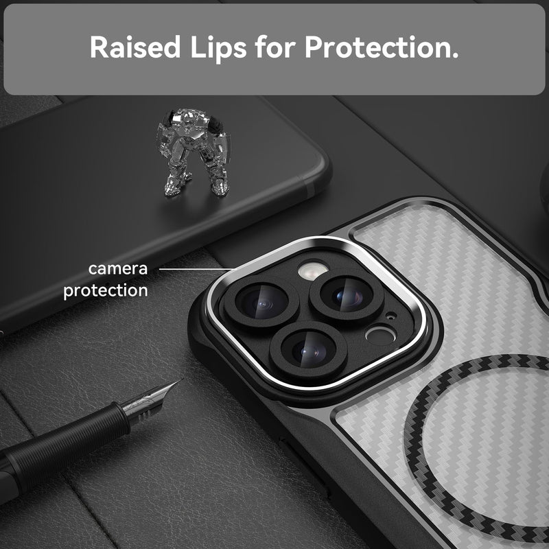 iPhone 16 Pro Max Case Magnetic Compatible MagSafe Wireless Charger Black - Gorilla Cases