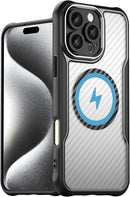 iPhone 16 Pro Max Case Magnetic Compatible MagSafe Wireless Charger Black