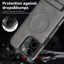 iPhone 16 Pro Max Case Wireless Charging Leather Phone Cases Best Blue