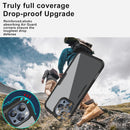 iPhone 16 Pro Max Case360° Full Body Clear Rugged Protective Case Cover Full Pink