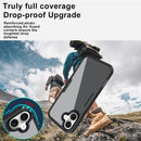 iPhone 16 Pro Max Case360° Full Body Clear Rugged Protective Case Cover Full Pink