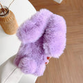 iPhone 16 Pro Max Rabbit Case Soft Fluffy Furry Cute Bunny Plush Rabbit Cover Warm Big Ear Bling Crystal Ultra Thin Case