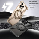 iPhone 16 Pro Metal Frame Case with Magnetic Ring Stand & Drop Guard