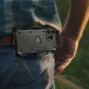 iPhone 16 Pro Rugged Case Belt Clip Holster Heavy Duty Tough Protective Cover - Black/Graphite Gray