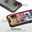 iPhone 16 Pro Rugged Case Belt Clip Holster Heavy Duty Tough Protective Cover - Black/Graphite Gray