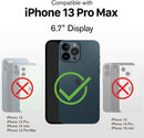 iPhone 16 Pro Rugged Case Belt Clip Holster Heavy Duty Tough Protective Cover - Black/Graphite Gray