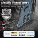 iPhone 16 Pro Rugged Case Belt Clip Holster Heavy Duty Tough Protective Cover - Black/Graphite Gray