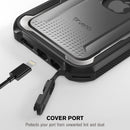 iPhone 16 Pro Rugged Case Belt Clip Holster Heavy Duty Tough Protective Cover - Black/Graphite Gray
