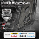 iPhone 16 Pro Rugged Case Belt Clip Holster Heavy Duty Tough Protective Cover - Black/Graphite Gray