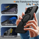 iPhone 16 Pro Translucent Matte Back Full Body Cover Anti - Scratch Shockproof Protective