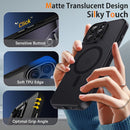 iPhone 16 Pro Translucent Matte Back Full Body Cover Anti - Scratch Shockproof Protective