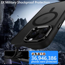 iPhone 16 Pro Translucent Matte Back Full Body Cover Anti - Scratch Shockproof Protective