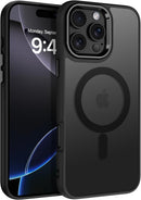 iPhone 16 Pro Translucent Matte Back Full Body Cover Anti - Scratch Shockproof Protective