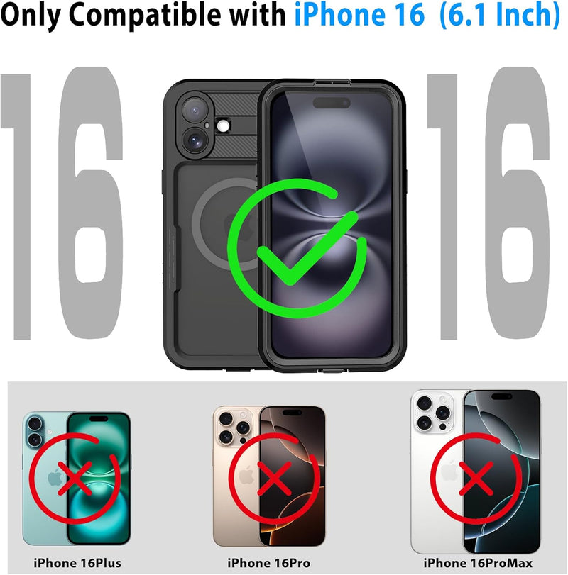 iPhone 16 Pro Waterproof Case Shockproof Phone Case Full Body Protective Case - Gorilla Cases