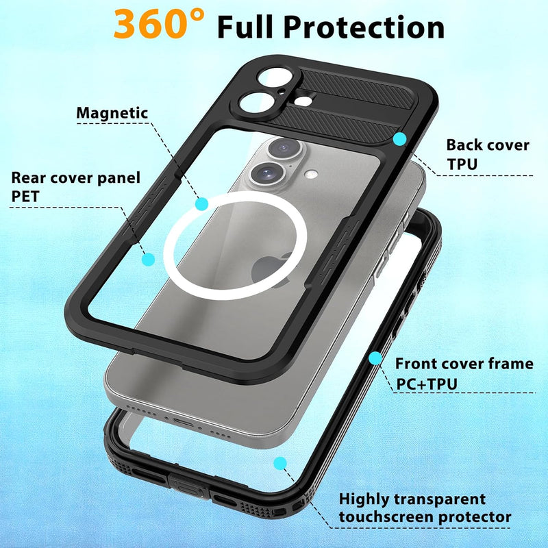 iPhone 16 Pro Waterproof Case Shockproof Phone Case Full Body Protective Case - Gorilla Cases