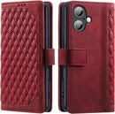 iPhone 16 PU Leather Magnetic Closure Protective iphone16 Flip Cover Red