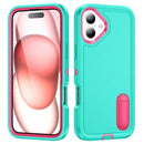 iPhone 16 Rugged PC + Silicone Phone Case with Holder