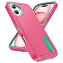iPhone 16 Rugged PC + Silicone Phone Case with Holder