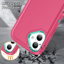 iPhone 16 Rugged PC + Silicone Phone Case with Holder