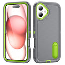 iPhone 16 Rugged PC + Silicone Phone Case with Holder